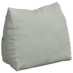 vidaXL Coussin de Dos Gris clair 60 x 20 x 50 cm