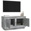 vidaXL Meuble TV gris béton 80x35x45 cm bois d'ingénierie