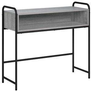 vidaXL Table console Sonoma gris 90 x 33 x 80,5 cm Bois d'ing&eacute;nierie