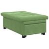 vidaXL Canapé-lit Vert clair 67 x 194 x 38 cm Velours