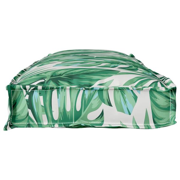 vidaXL Coussin Feuille Motif feuille 110 x 40 x 8 cm Tissu Oxford