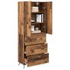 vidaXL Haut Armoire Bois Ancien 69,5 x 34 x 180 cm Bois d'ing&eacute;nierie