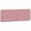 vidaXL Coussin de t&ecirc;te de lit rose 140 cm velours