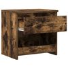 vidaXL Table de chevet Ch&ecirc;ne fum&eacute; 40x30x39 cm Bois d'ing&eacute;nierie