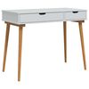 vidaxl Table de Toilette FAUSKE Blanc 100 x 50 x 78 cm