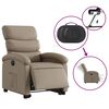 vidaXL Fauteuil inclinable &eacute;lectrique cappuccino similicuir