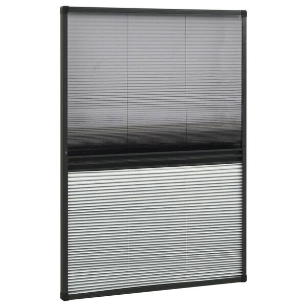 vidaXL Moustiquaire plissée pour fenêtre Aluminium 80x120 cm
