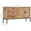 vidaXL Buffet 140x35x75 cm Bois de manguier massif