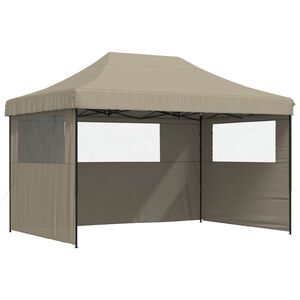 vidaXL Tente de f&ecirc;te Taupe 279 x 410 x 315 cm Tissu Oxford