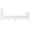 vidaXL Cadre de lit sans matelas blanc bois de pin massif 150x200 cm