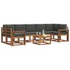 vidaXL Ensemble de canap&eacute;s d'ext&eacute;rieur 8 pcs Naturel et Anthracite