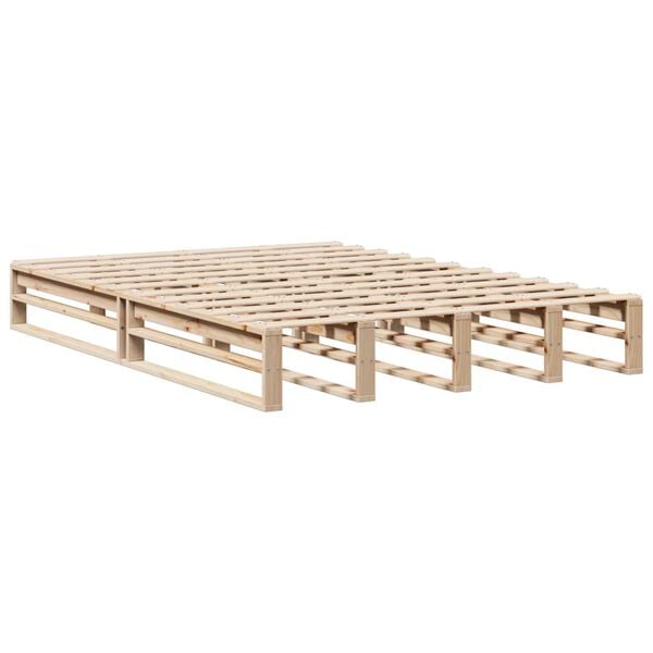 vidaXL Cadre de lit sans matelas 140x200 cm bois massif de pin