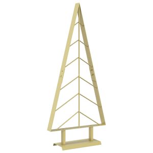 vidaXL Sapin de No&euml;l en m&eacute;tal avec support KUOPIO 90 cm Acier Dor&eacute;