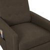 vidaXL Fauteuil de massage Marron Tissu