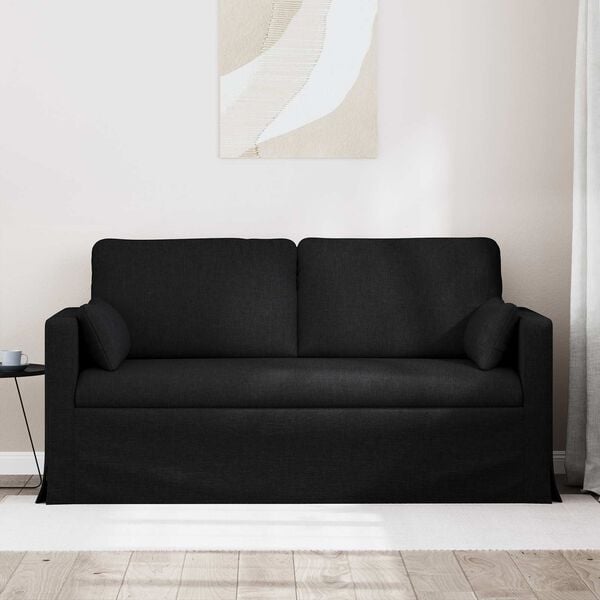 vidaXL Canap&eacute; Noir Dimensions globales: 158 x 78 x 80 cm (l x P x H)