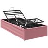 vidaXL Cadre de Lit &Eacute;lectrique R&eacute;glable Rose 200 x 90 x 33,5 cm Acier