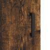 vidaXL Buffet haut Chêne fumé 69,5x34x180 cm Bois d'ingénierie