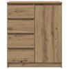 vidaXL Buffet avec tiroirs ch&ecirc;ne artisanal 71x35x84 cm bois ing&eacute;nierie