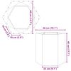 vidaXL Jardini&egrave;res 2 pcs hexagone 46x40x45 cm acier galvanis&eacute;
