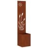 vidaXL &Eacute;cran de confidentialit&eacute; de jardin Fretwork Rouill&eacute; 32 x 140 cm