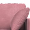vidaXL Canap&eacute; 2 pcs Rose 198 x 78 x 80 cm Velours