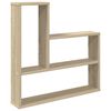 vidaXL &Eacute;tag&egrave;re Murale Ch&ecirc;ne Sonoma 60 x 11 x 60 cm Bois d'ing&eacute;nierie