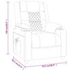 vidaXL Fauteuil inclinable Noir Similicuir