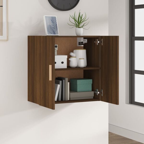 vidaXL Armoire murale Chêne marron 60x30x60 cm Bois d'ingénierie