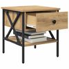 vidaXL Table de chevet avec tiroir ch&ecirc;ne artisanal 40 x 42 x 45 cm