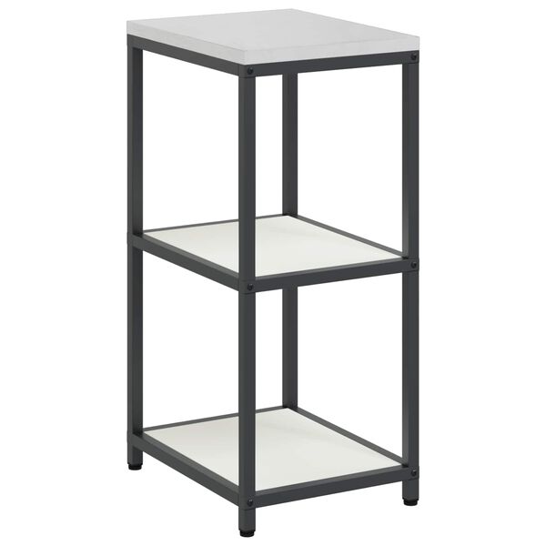 vidaXL Rangement de cuisine avec &eacute;tag&egrave;re Blanc 60 x 50 x 92 cm Acier