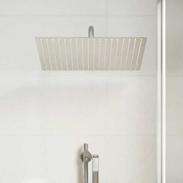 vidaXL Pomme de douche pluie acier inoxydable 304 40x40 cm carr&eacute;e