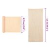 vidaXL Filet brise-vue PEHD 1,5 x 50 m Beige