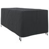 vidaXL Housse de Transat Uni Noir 74 x 210 x 40 cm tissu