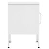 vidaXL Table de chevet Blanc 35x35x51 cm Acier