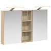 vidaXL Ensemble de Meubles de Salle de Bain 3 pc 80 x 10,5 x 50 cm