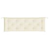 vidaXL Coussin de banc de jardin cr&egrave;me 150x50x7 cm tissu oxford