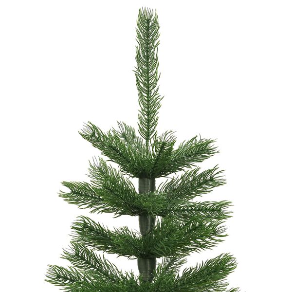 vidaXL Sapin de Noël artificiel mince avec support 150 cm PE