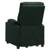 vidaXL Fauteuil de massage Vert fonc&eacute; Tissu
