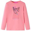 T-shirt enfants à manches longues rose 128