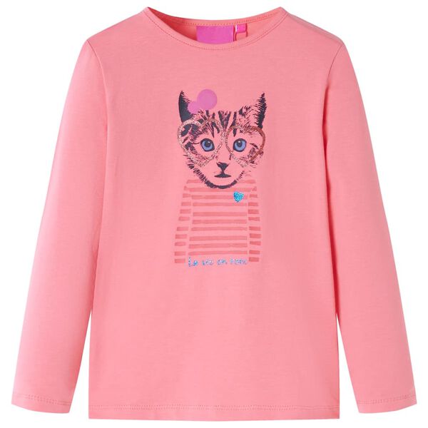 T-shirt enfants à manches longues rose 128
