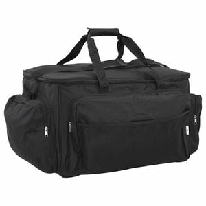 vidaXL Sac de p&ecirc;che imperm&eacute;able noir tissu oxford