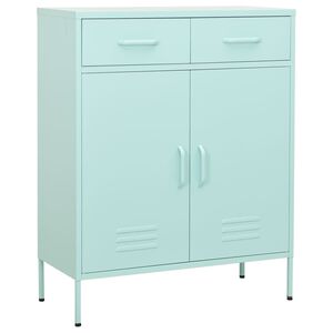vidaXL Armoire de rangement Vert menthe 80x35x101,5 cm Acier