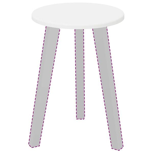 vidaXL Plateau de table Blanc 30 x 30 x 1,5 cm Bois d'ing&eacute;nierie