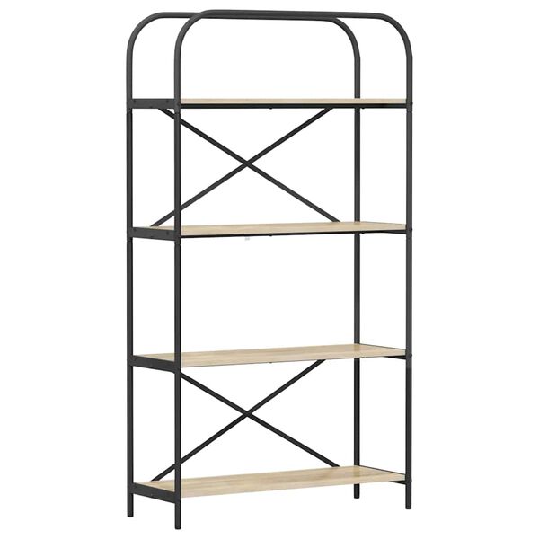 vidaXL &Eacute;tag&egrave;re Ch&ecirc;ne Sonoma 80 x 30 x 146 cm Bois d'ing&eacute;nierie