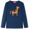 T-shirt enfants &agrave; manches longues bleu marine 104