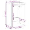 vidaXL Armoire pour machine &agrave; laver Ch&ecirc;ne noir 67,5 x 48 x 97 cm