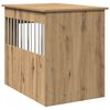 vidaXL Meuble de cage pour chiens chêne artisanal 55x80x68 cm