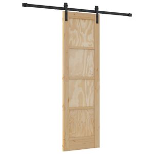 vidaXL Porte coulissante 61 x 198,5 cm Bois de pin massif