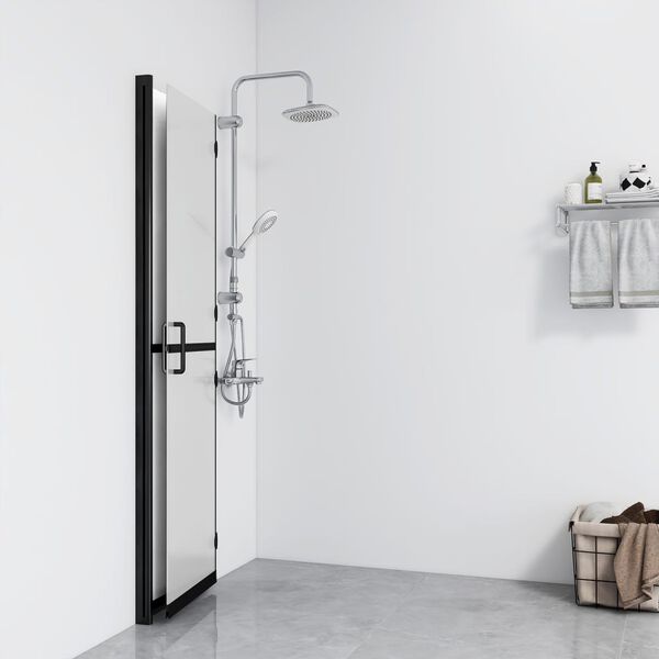 vidaXL Paroi de douche pliable Verre ESG dépoli 110x190 cm
