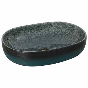 vidaXL Vasque &agrave; poser turquoise ovale 59x40x14 cm c&eacute;ramique